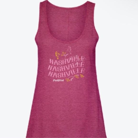 Poshmark Poshfest 2024 Pink Nashville Tank Top - Picture 1 of 3